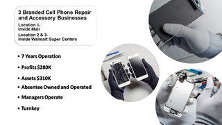 3 Branded Profitable Phone Repair & Accessory Bizs