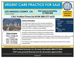 Urgent Care Practice for Sale